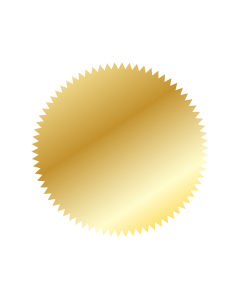 Set 20 Etichete Aurii Adezive pentru Timbru Sec - diam. 48 mm